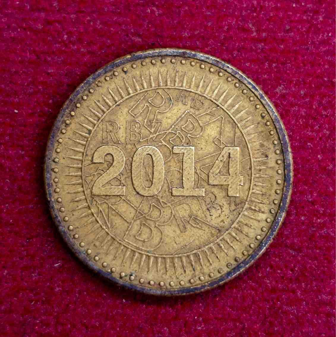 Zimbabwe 10 Cents Bond 2014 Coin