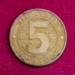 Zimbabwe 5 Cents 2014 Bond Coin