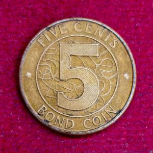 Zimbabwe 5 Cents 2014 Bond Coin