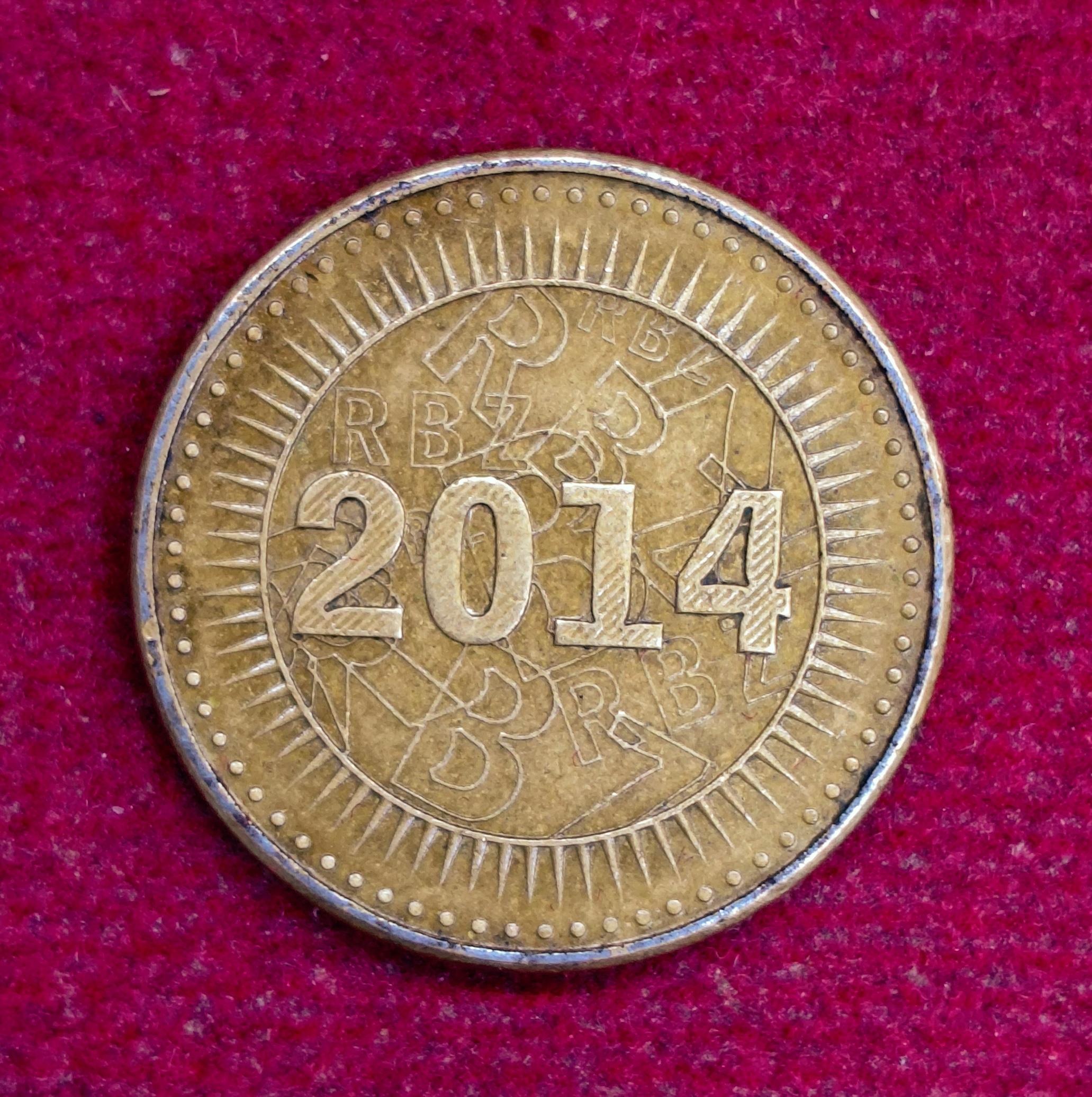 Zimbabwe 5 Cents 2014 Bond Coin