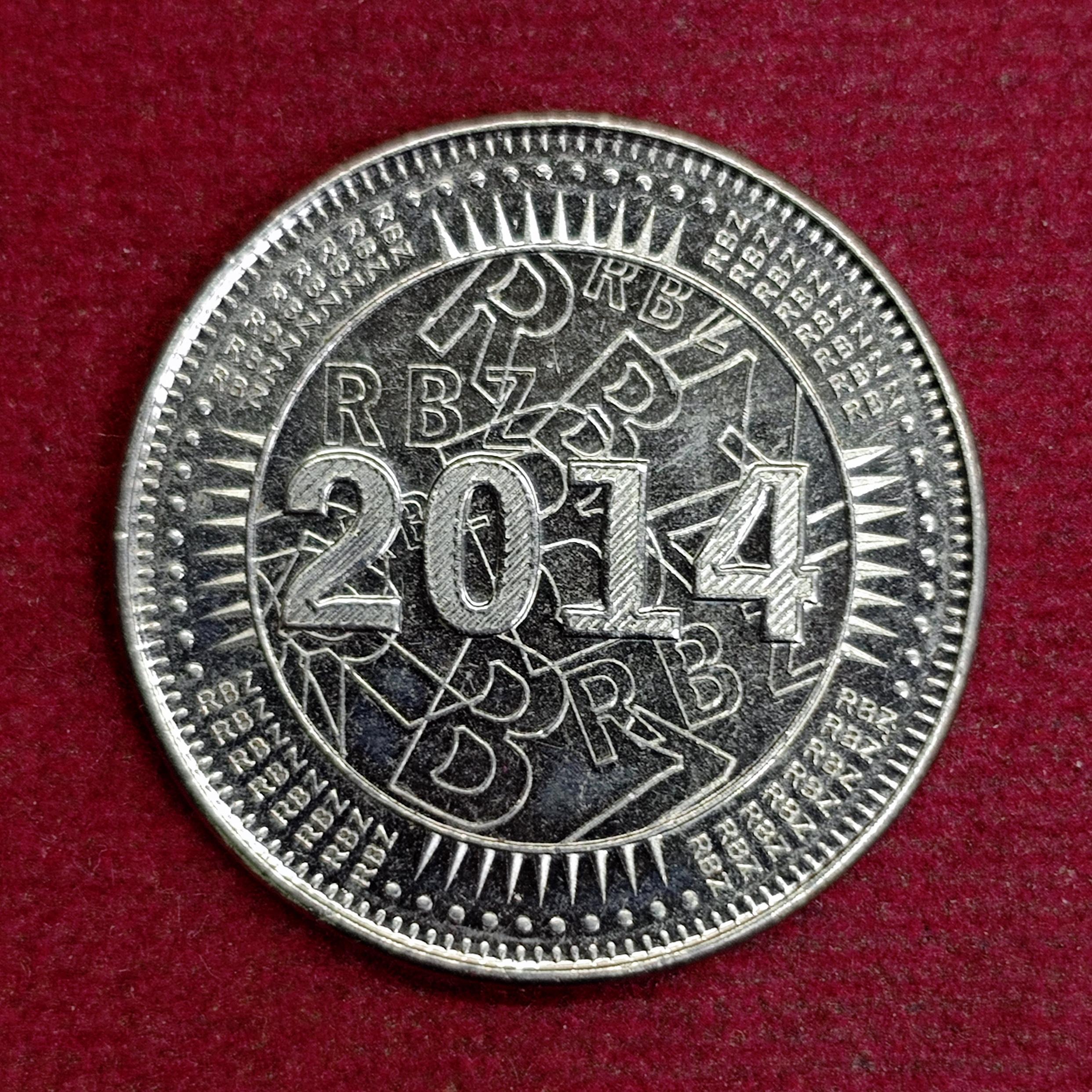 Zimbabwe 50 Cents Bond Coin 2014 Coin
