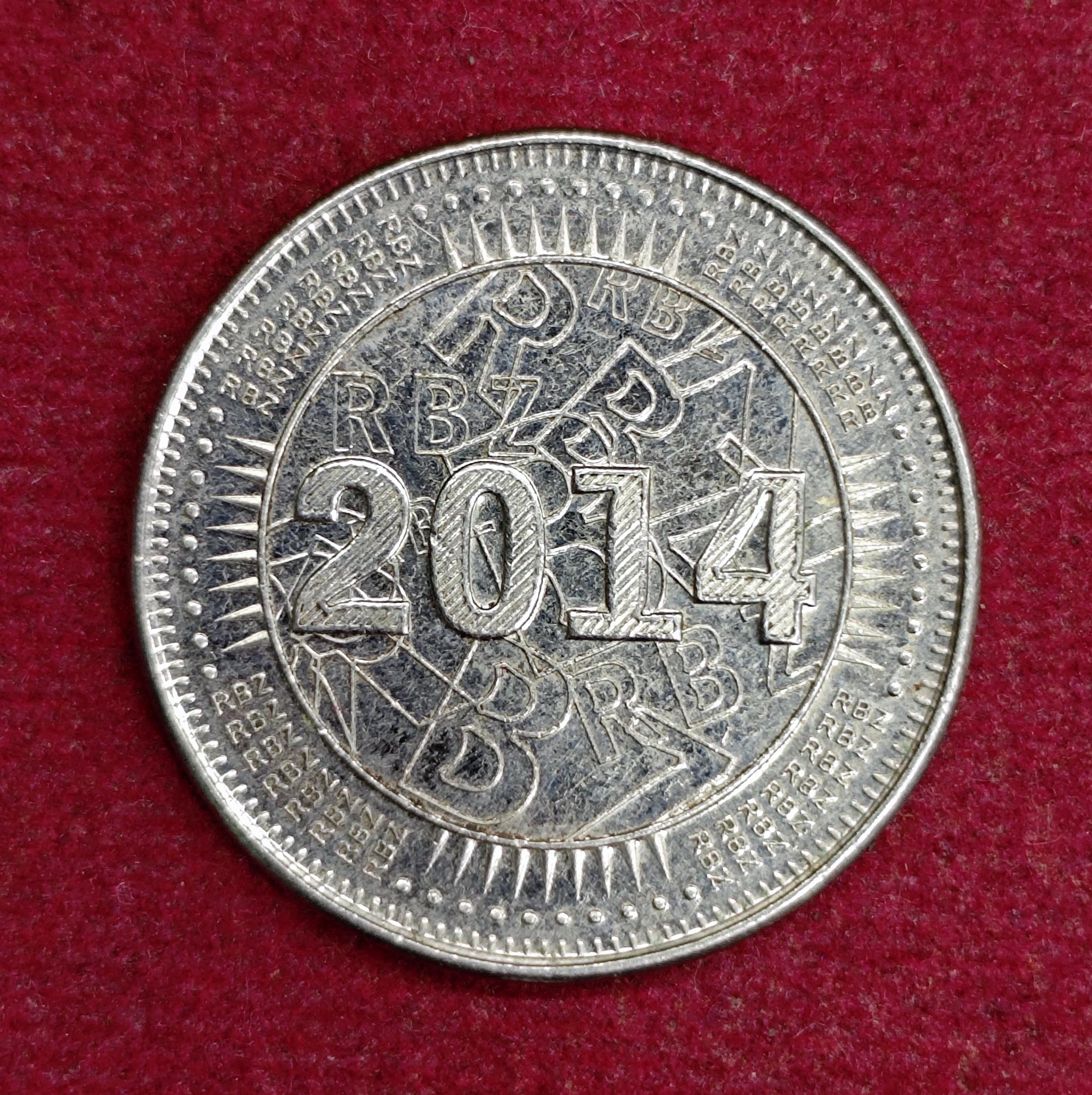 Zimbabwe 50 Cents Bond Coin 2014 Coin