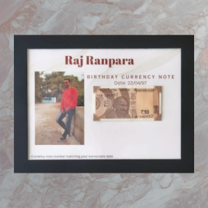 10Rs Birthday Note with customized photo frame